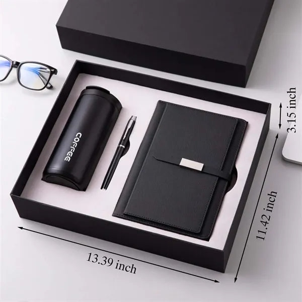 Insulated Cup Notebook And Pen Christmas Business Gift Set