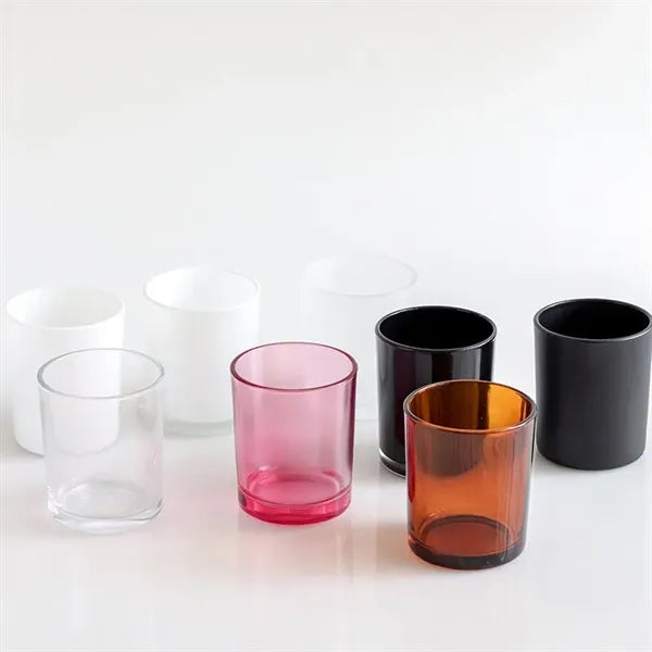 7 OZ Clear Candle Jars with Bamboo Lids
