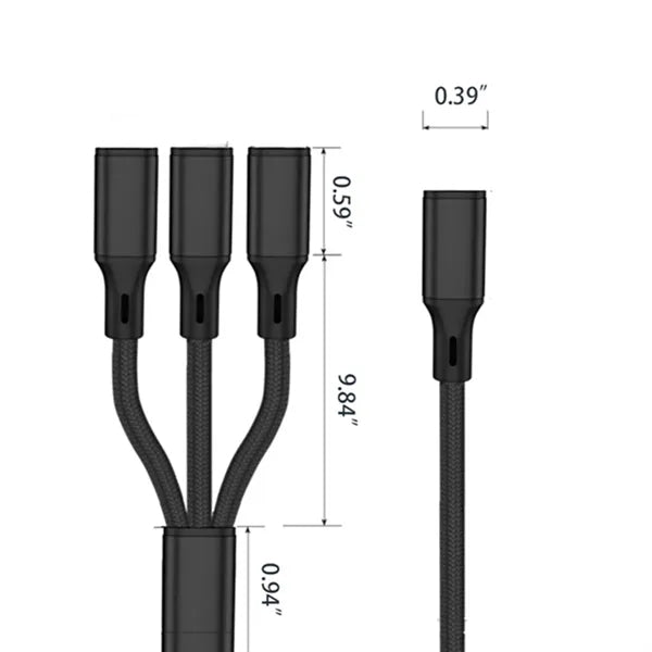 3 in 1 Fast Charging Cable In Capsule