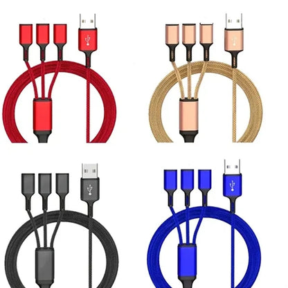 3 in 1 Fast Charging Cable In Capsule
