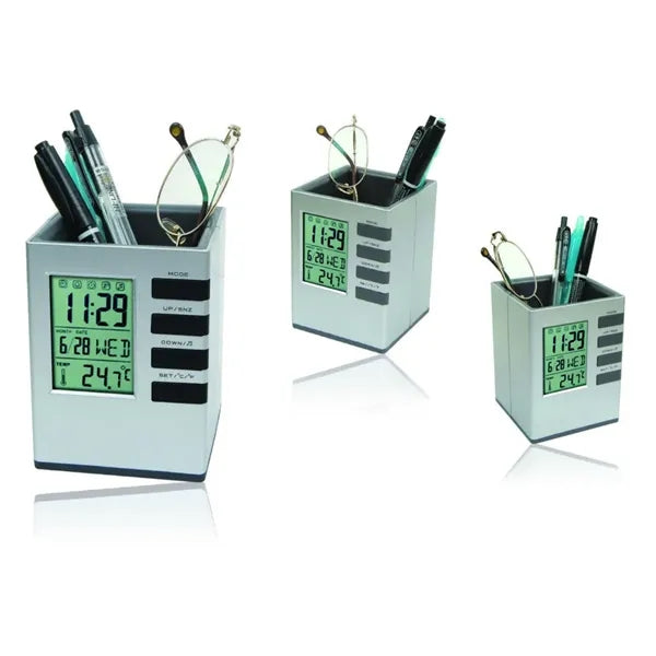 Multifunction Desktop Companion with LCD Alarm Clock