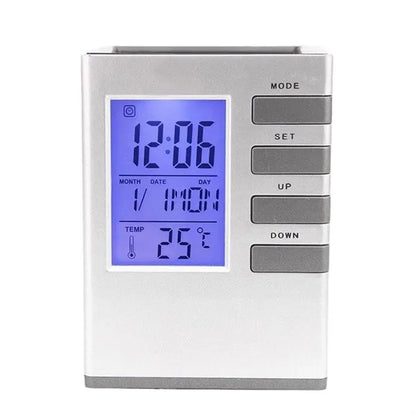 Multifunction Desktop Companion with LCD Alarm Clock