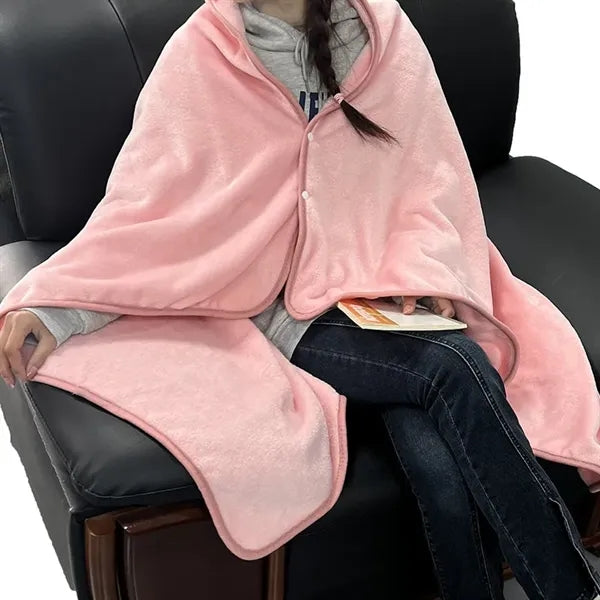 Portable Flannel Travel Camping Blanket
