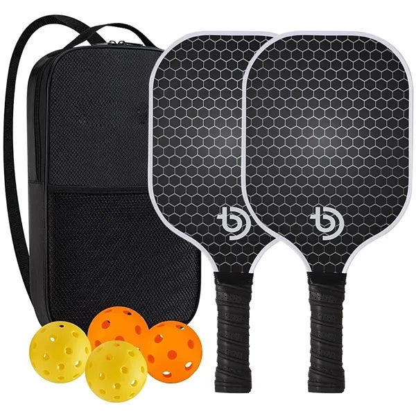 Fiberglass Pickleball Racket Paddle & Ball Set