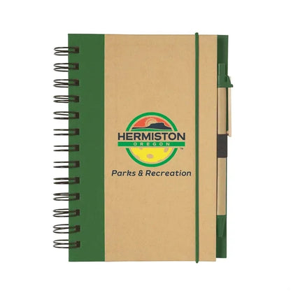 Full color Eco-Inspired Spiral Notebook & Pen
