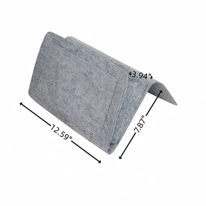 Portable Hanging Felt Headboard Storage Bag With Pocket