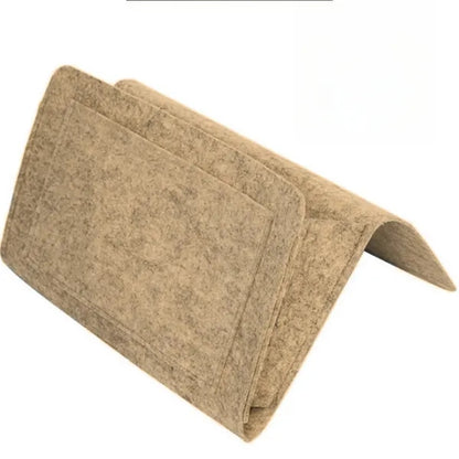 Portable Hanging Felt Headboard Storage Bag With Pocket