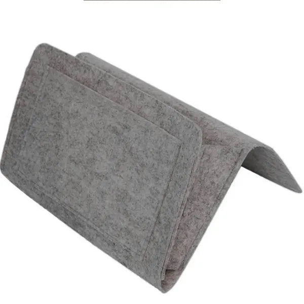 Portable Hanging Felt Headboard Storage Bag With Pocket