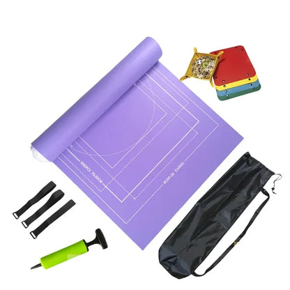 Portable Inflatable Jigsaw Puzzle Mat Roll Up Kit With Tray