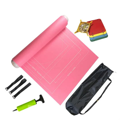 Portable Inflatable Jigsaw Puzzle Mat Roll Up Kit With Tray