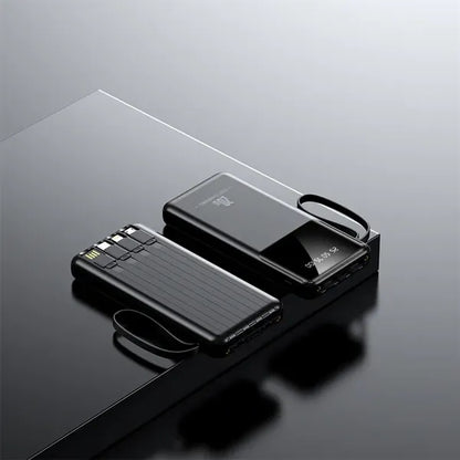 20000mAh Portable Charger with Built-in 4 Cables