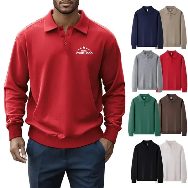 Long Sleeve Polo Shirts For Men