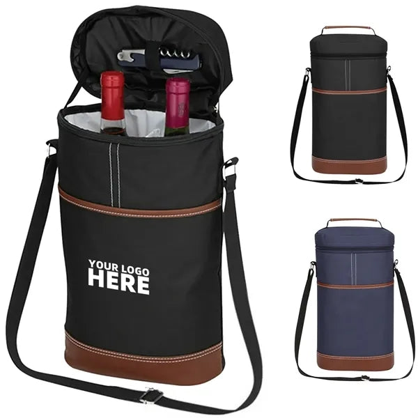 Wine 2 Bottle Carrier Cooler Bag