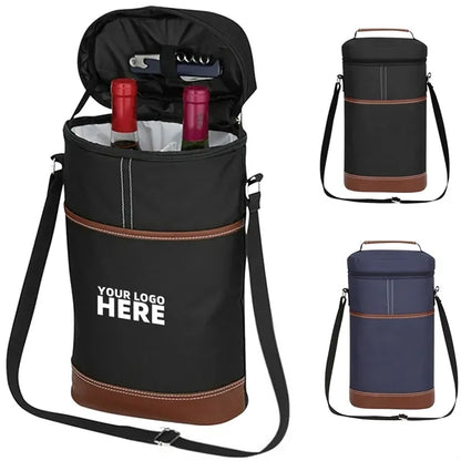 Wine 2 Bottle Carrier Cooler Bag