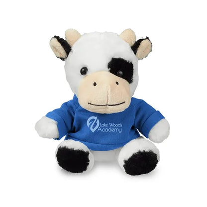 7" Plush Cow With T-Shirt