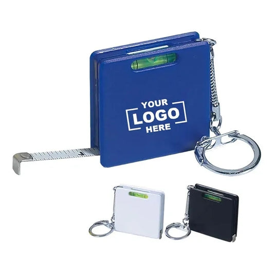 Square Level Tape Measure Key Tag