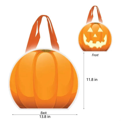 Reflective Halloween Pumpkin Tote Bag