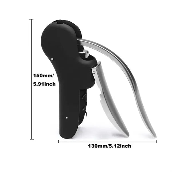 Wine Bottle Opener Vertical Lever Corkscrew 5pcs Set