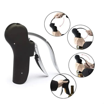 Wine Bottle Opener Vertical Lever Corkscrew 5pcs Set