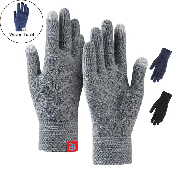 Cold Resistance Adult Winter Gloves W/ 2 Finger Touch