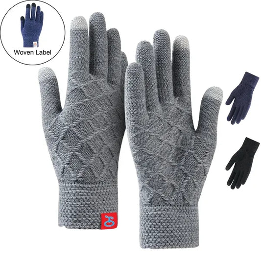 Cold Resistance Adult Winter Gloves W/ 2 Finger Touch