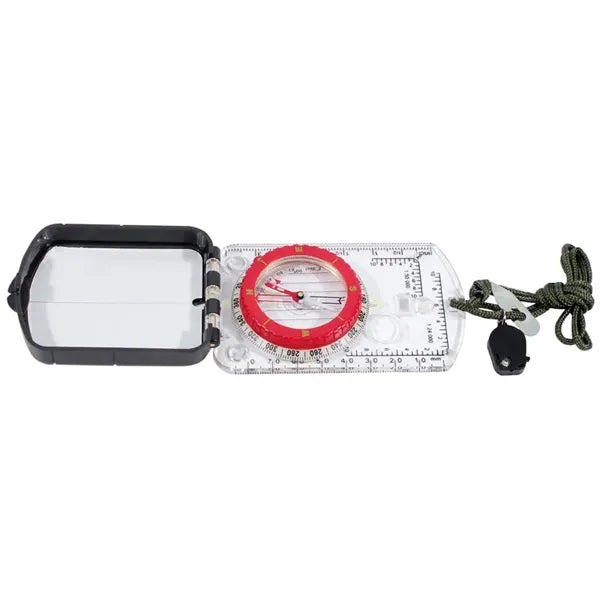 Orienteering Map LED Compass Sighting Mirror Luminous
