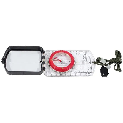 Orienteering Map LED Compass Sighting Mirror Luminous