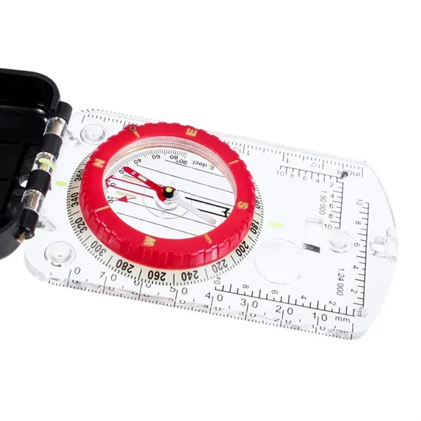 Orienteering Map LED Compass Sighting Mirror Luminous