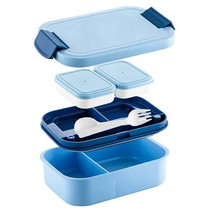 Portable Safe Fresh-Keeping Storage Double-Layer Lunch Box