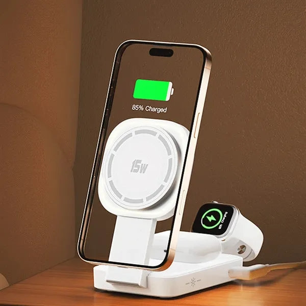 Foldable 3 in1 Magnetic Wireless Charger