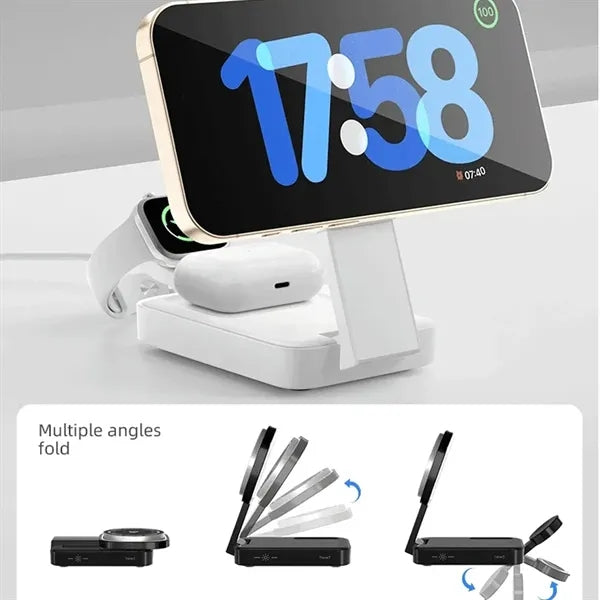 Foldable 3 in1 Magnetic Wireless Charger
