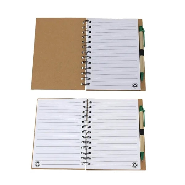 7" x 6" Pocket Spiral Notebook with Pen