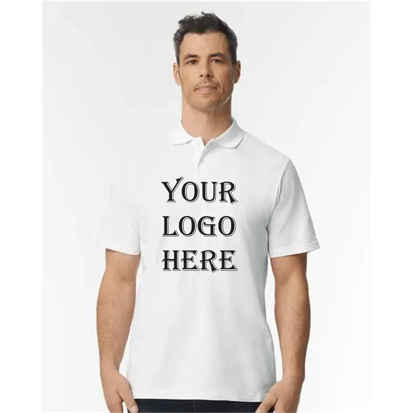 Mens Gildan Softstyle Adult Pique Polo