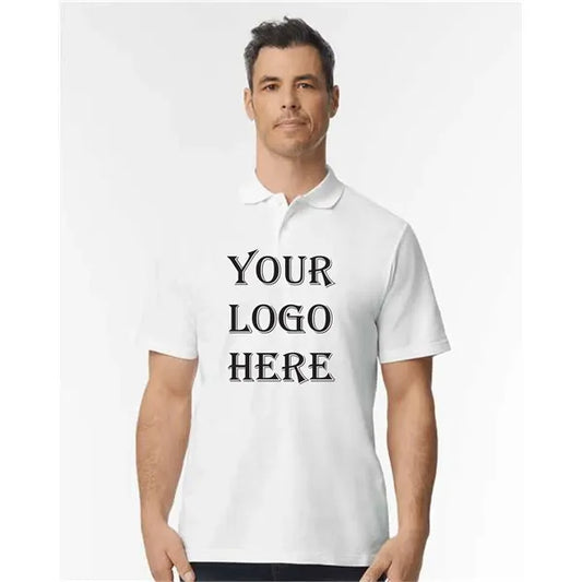Mens Gildan Softstyle Adult Pique Polo