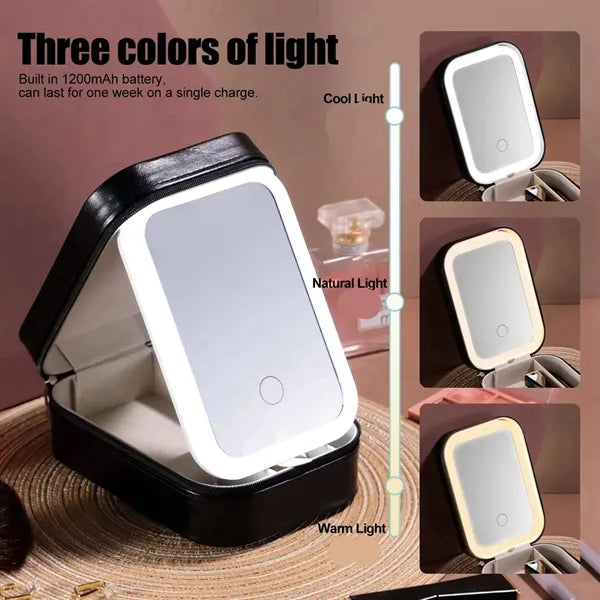 Led Makeup Organizer Case