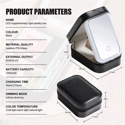 Led Makeup Organizer Case