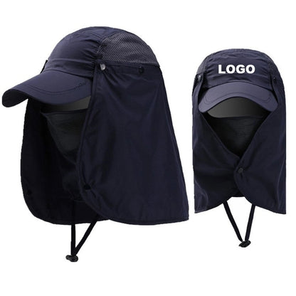Sunscreen fishing hat with mask