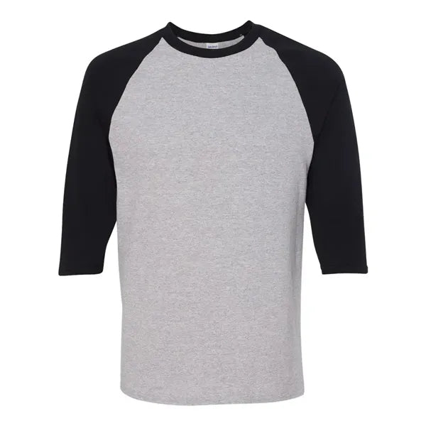 Gildan 100% Cotton Raglan Three Quarter Sleeve T Shirt
