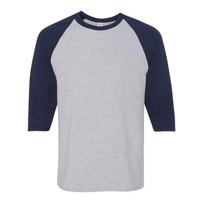 Gildan 100% Cotton Raglan Three Quarter Sleeve T Shirt