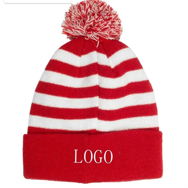 Two Tone Rib Knit Beanies