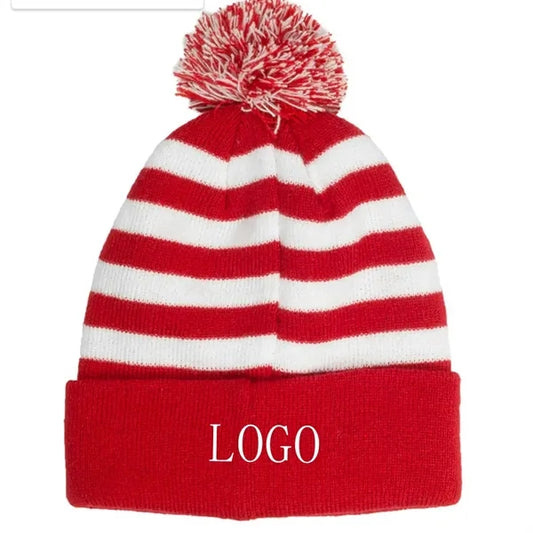 Two Tone Rib Knit Beanies