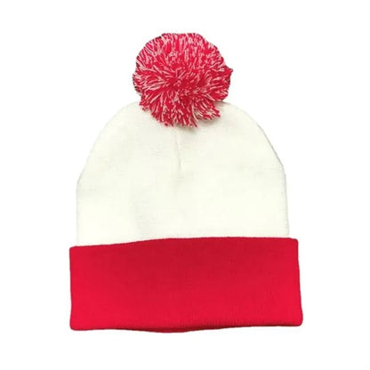 Two Tone Rib Knit Beanies