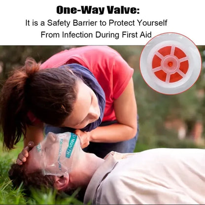CPR Face Shield Disposable Emergency Kit Mask Keychain