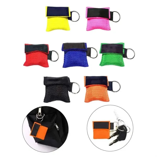 CPR Face Shield Disposable Emergency Kit Mask Keychain