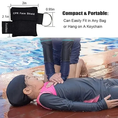 CPR Face Shield Disposable Emergency Kit Mask Keychain
