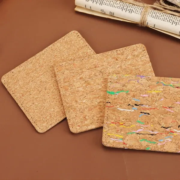 Eco-Friendly Cork Slim Minimalist Pocket Card Holder Case