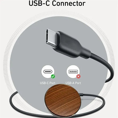 15W Slim Wooden QI Wireless Fast Charging Pad Laser Custom
