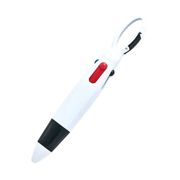 Quad-color Carabiner Pen