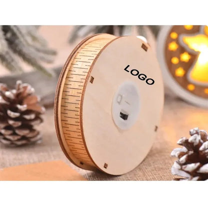 Wooden Light Up Christmas Ornaments