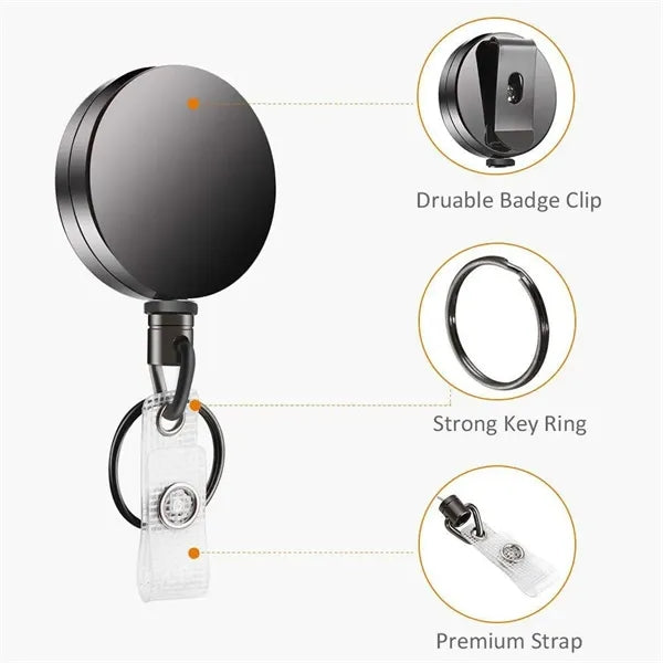 Heavy Duty Retractable Badge Holder Reel
